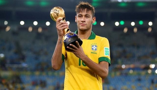 Neymar with Brazil